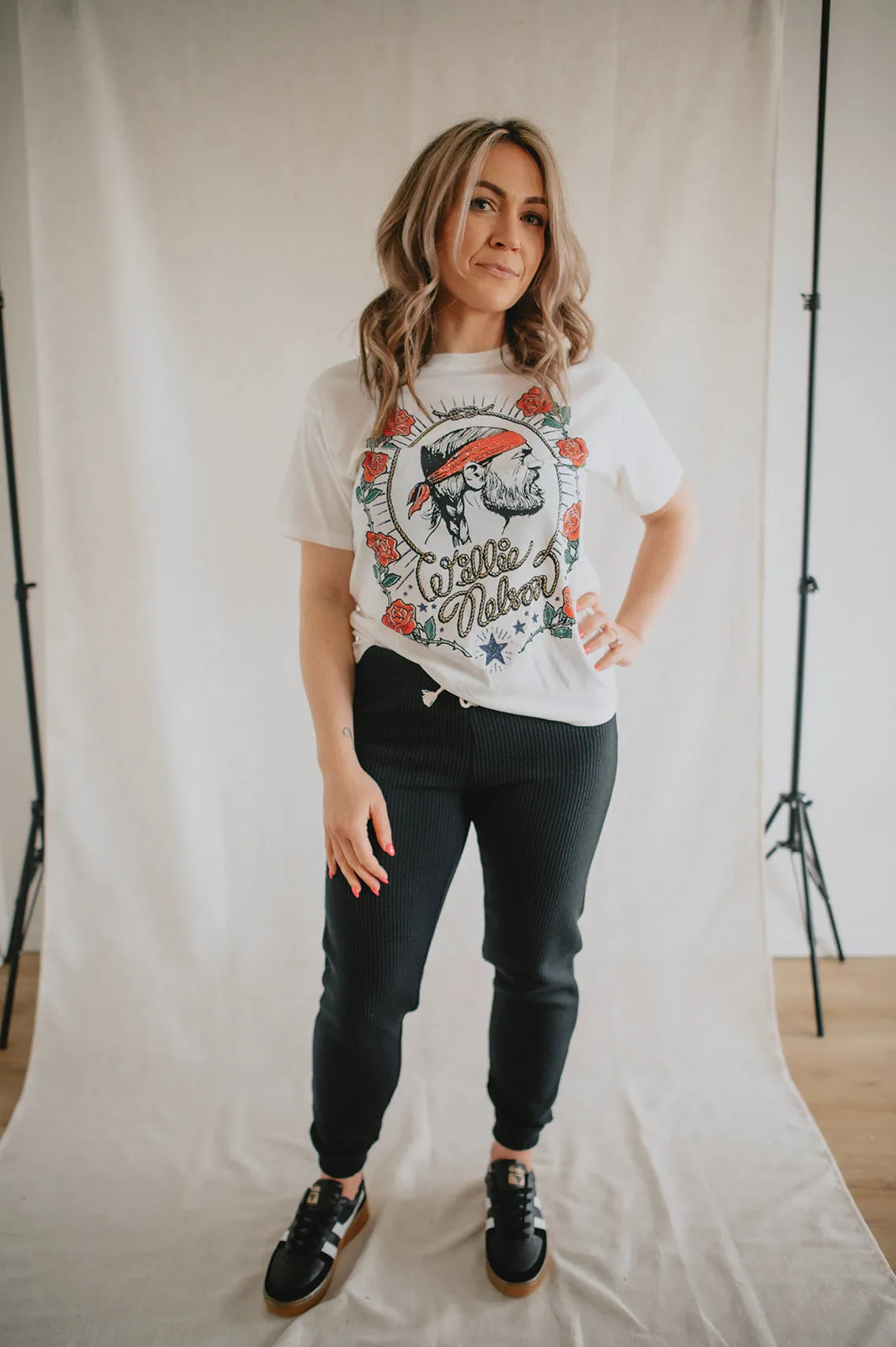 The Willie Nelson Red Headed Stranger BF Tee by Daydreamer
