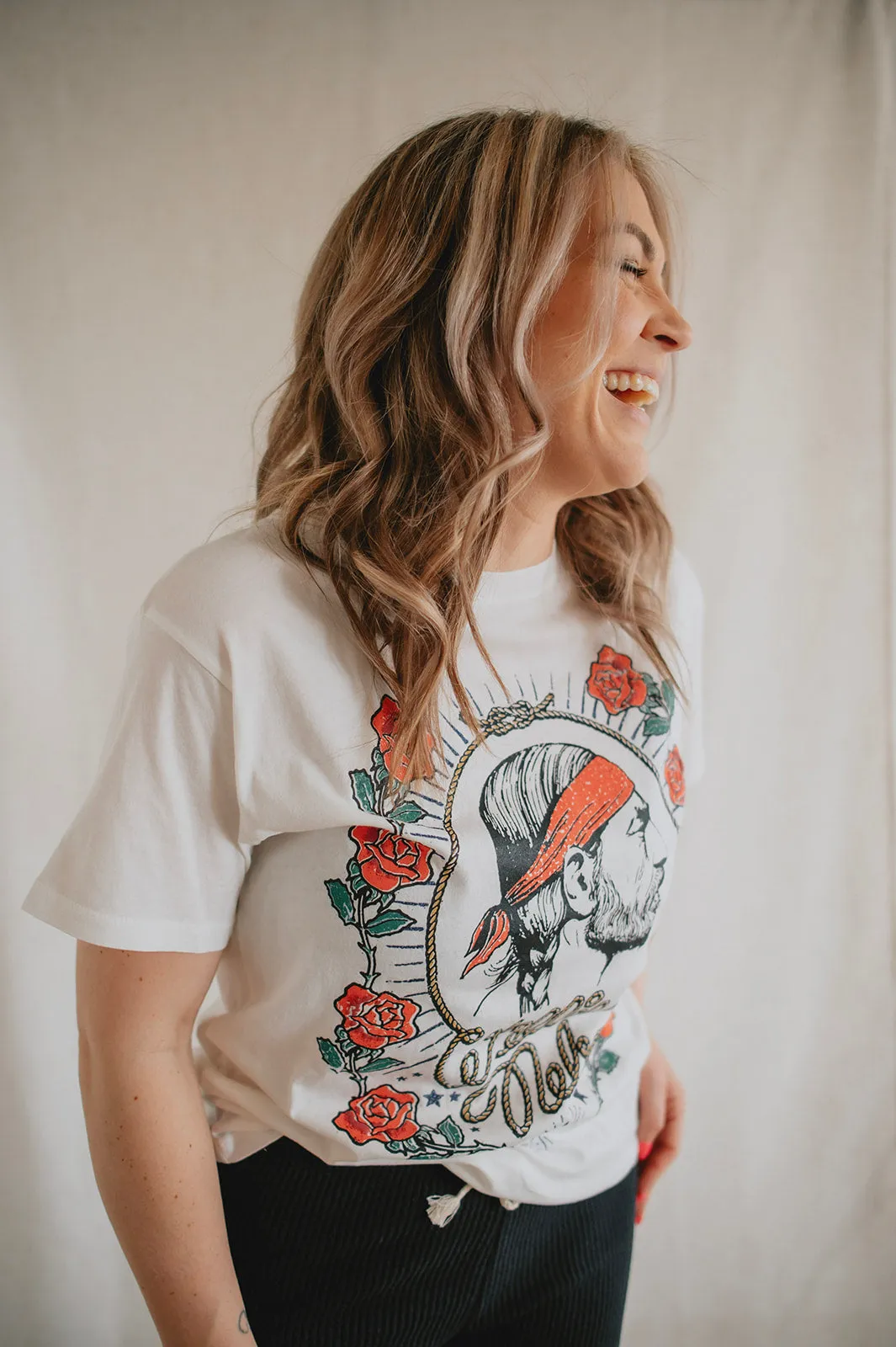 The Willie Nelson Red Headed Stranger BF Tee by Daydreamer