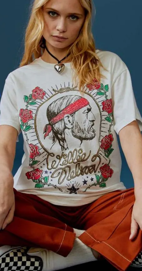 The Willie Nelson Red Headed Stranger BF Tee by Daydreamer