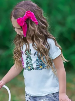 Three Fierce Bunnies Leopard Top