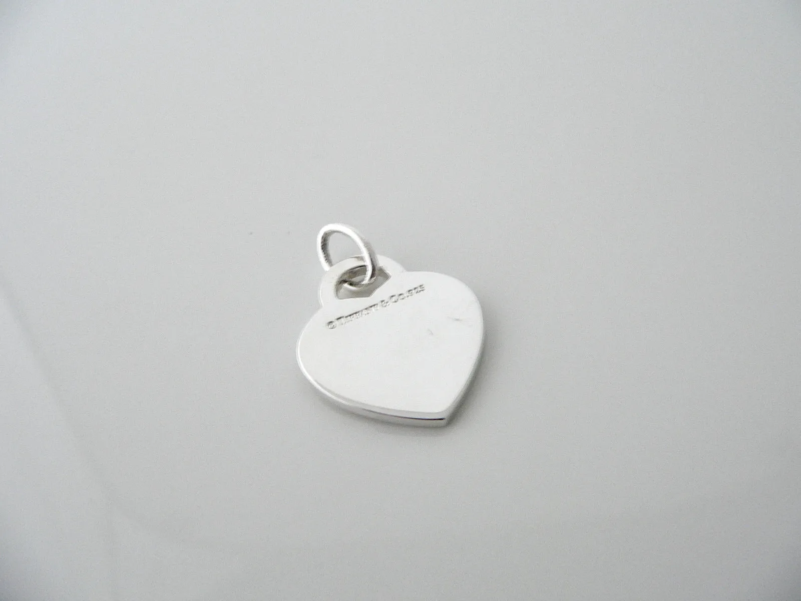 Tiffany & Co Silver Mom Heart Pendant Clasp Charm Jump Ring 4 Necklace Bracelet