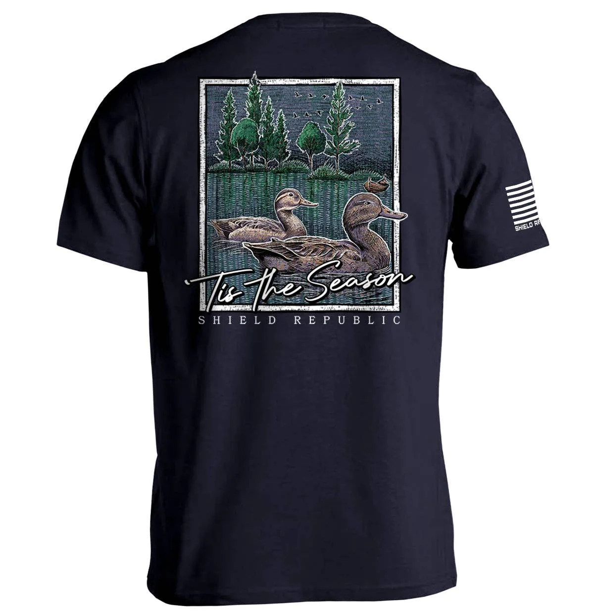 Tis the Season Duck: Bay / XL / Comfort Colors Pocket Tee