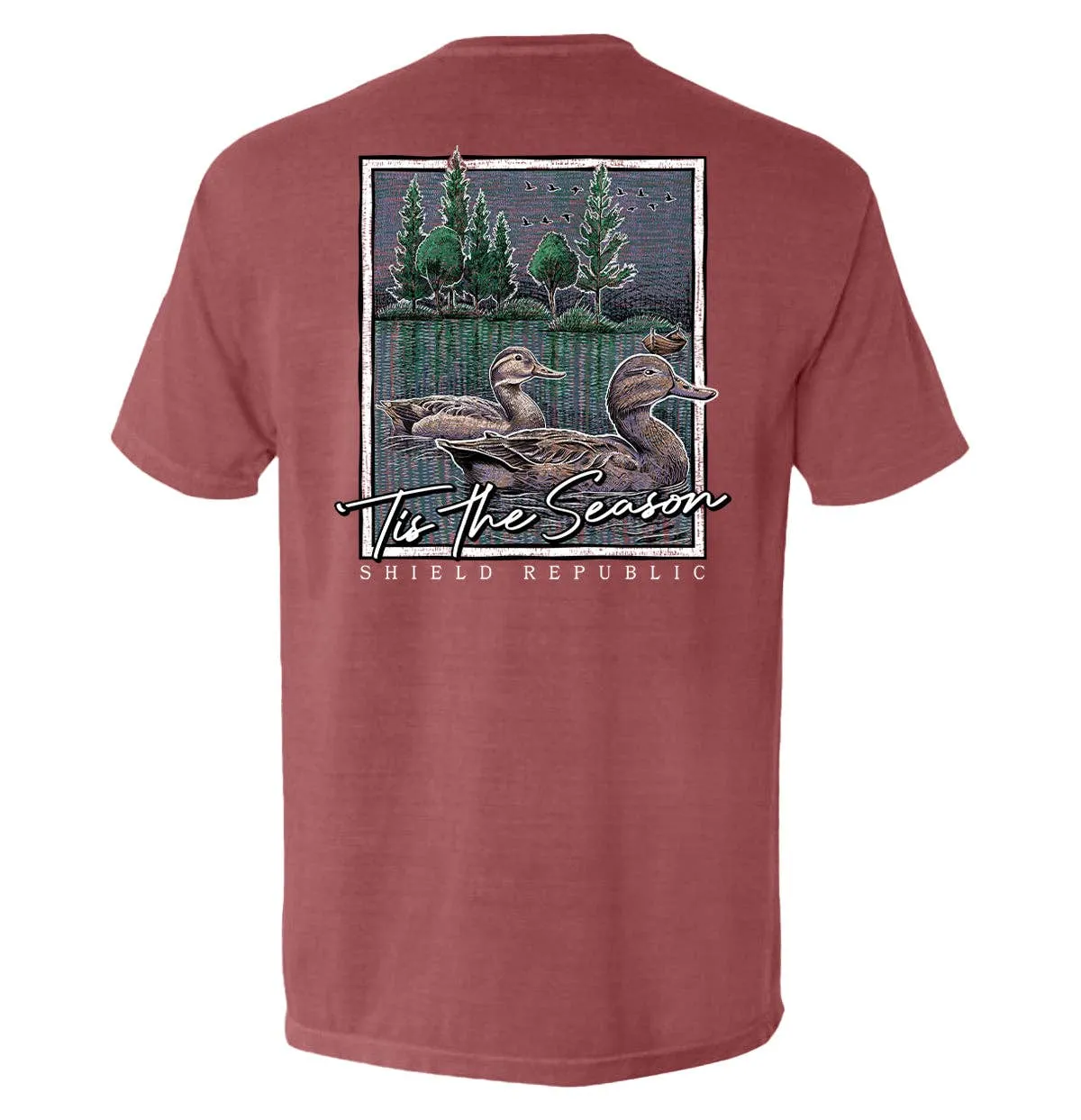 Tis the Season Duck: Bay / XL / Comfort Colors Pocket Tee