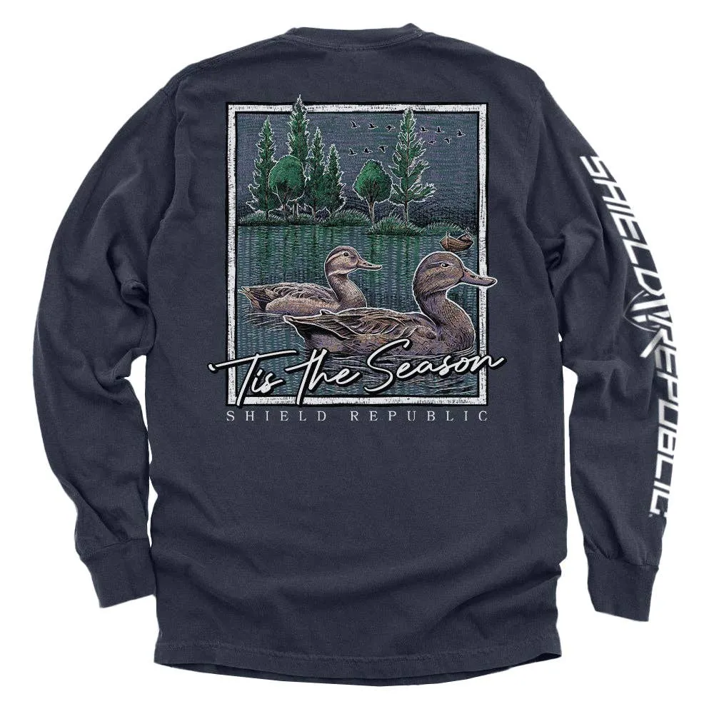Tis the Season Duck: Bay / XL / Comfort Colors Pocket Tee