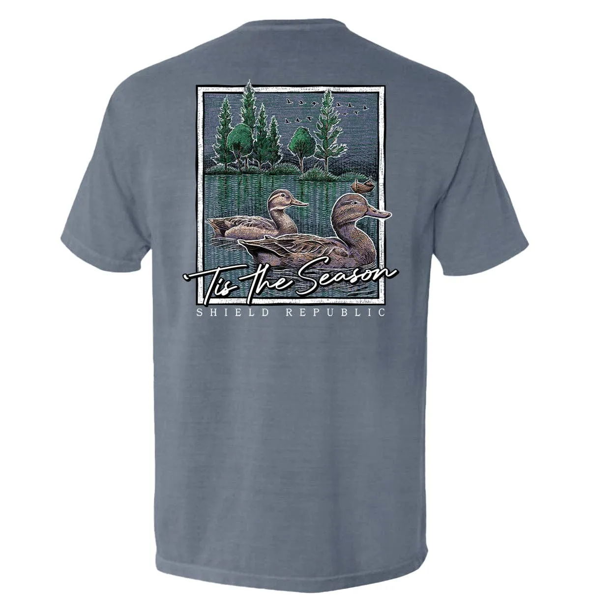 Tis the Season Duck: Bay / XL / Comfort Colors Pocket Tee