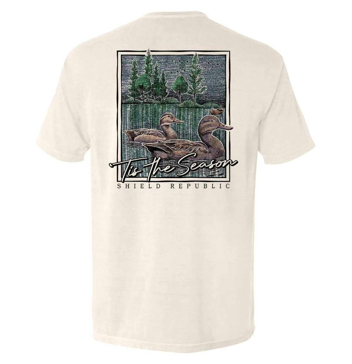 Tis the Season Duck: Bay / XL / Comfort Colors Pocket Tee