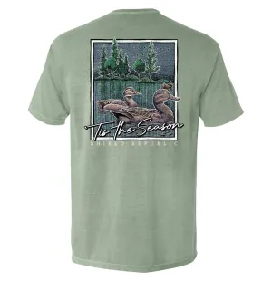 Tis the Season Duck: Bay / XL / Comfort Colors Pocket Tee