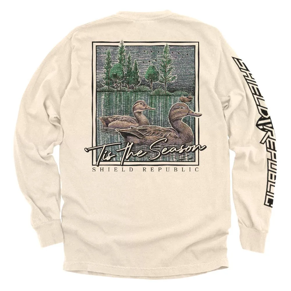 Tis the Season Duck: Bay / XL / Comfort Colors Pocket Tee