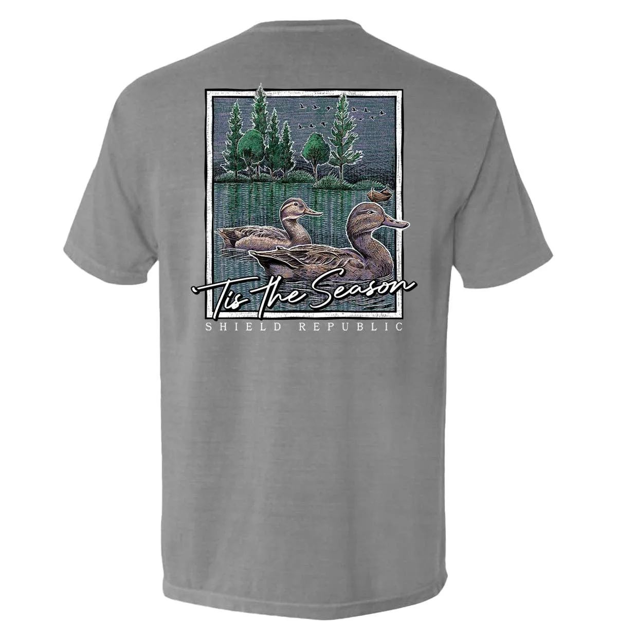Tis the Season Duck: Bay / XL / Comfort Colors Pocket Tee