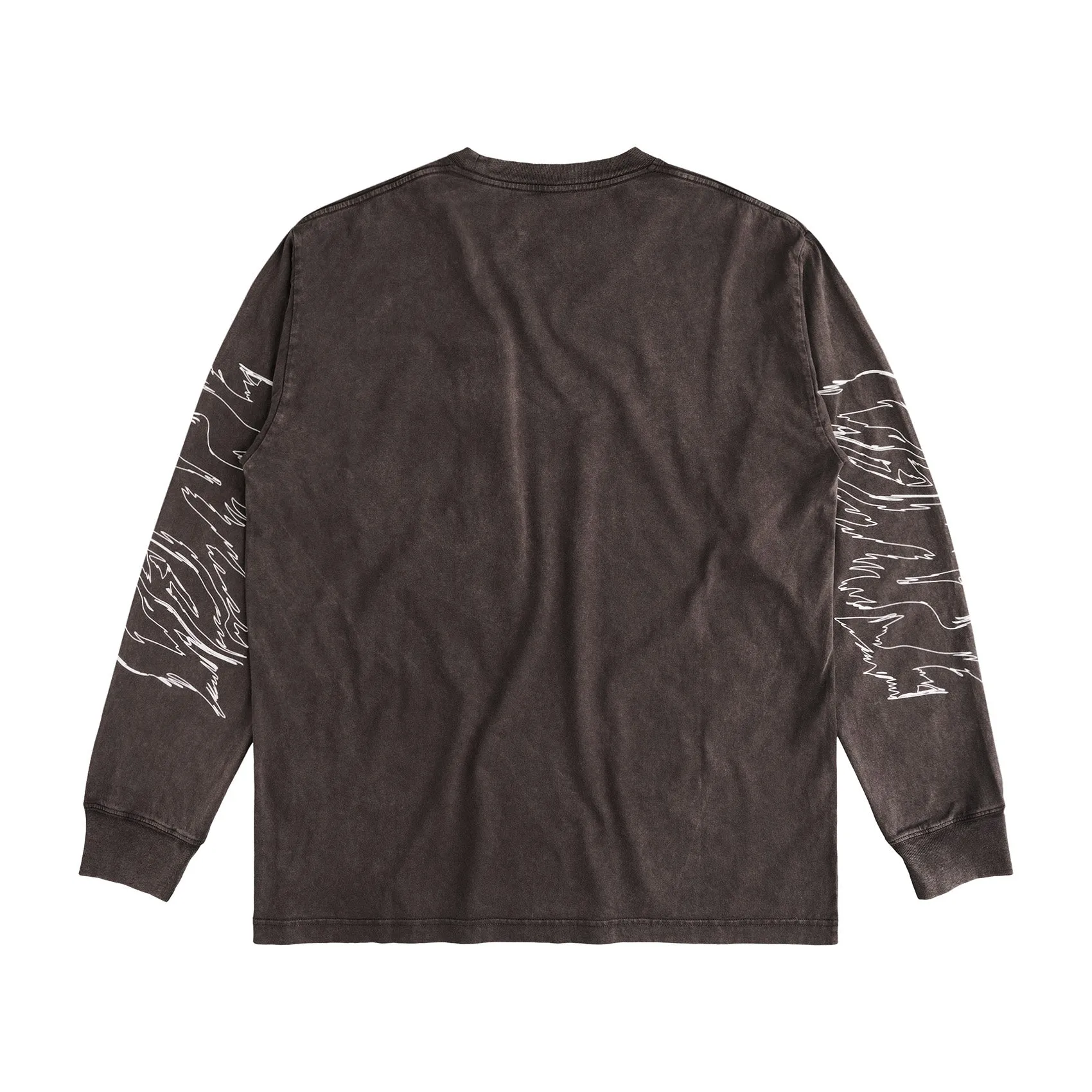 Token - Acid Pocket LS T-Shirt - Faded Wash Chocolate