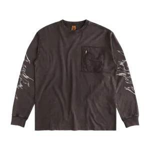 Token - Acid Pocket LS T-Shirt - Faded Wash Chocolate