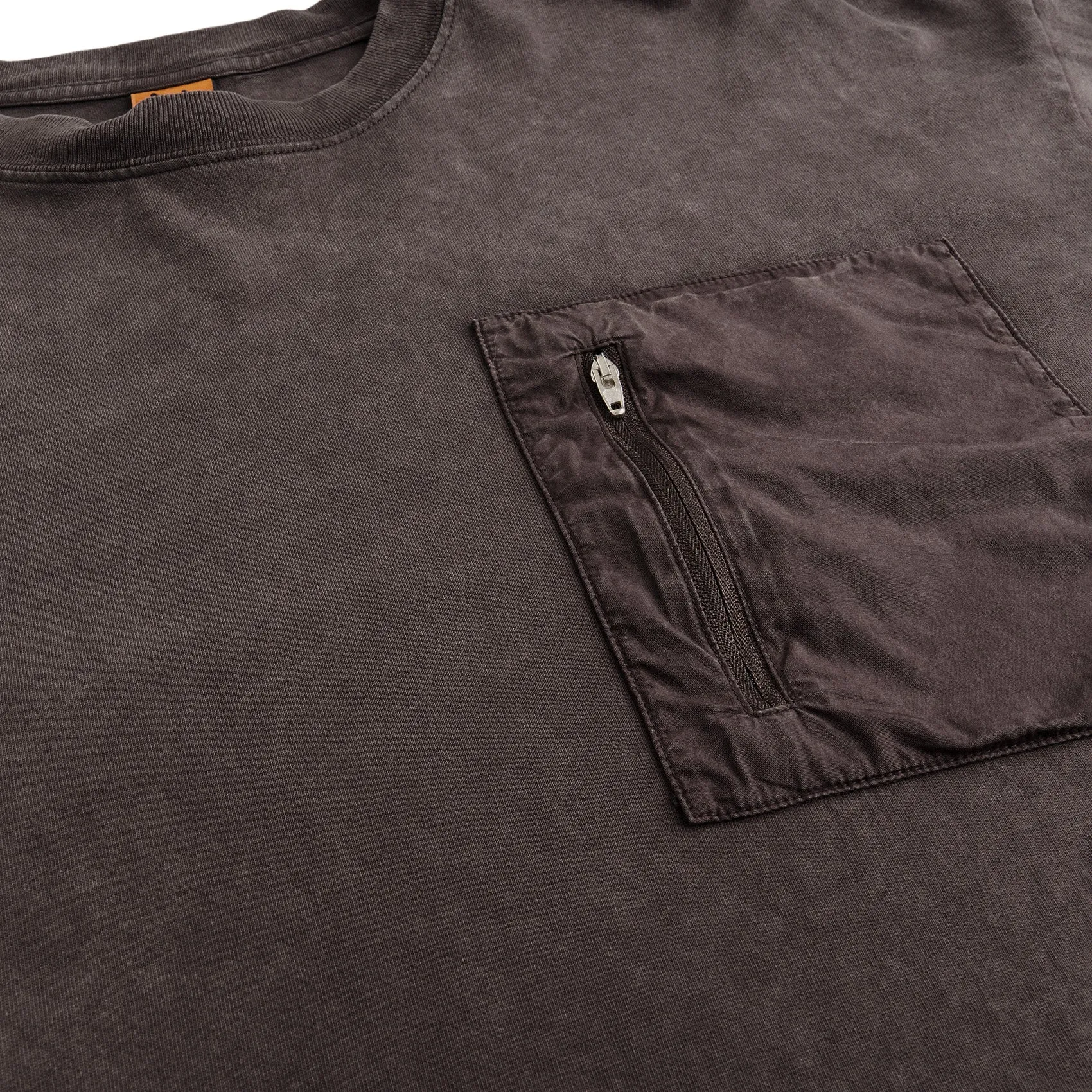 Token - Acid Pocket LS T-Shirt - Faded Wash Chocolate
