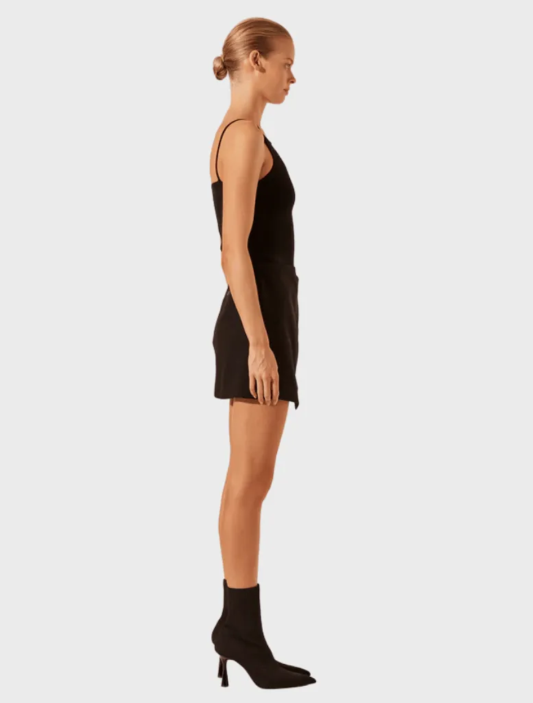 Tuxdeo Wrap Mini Skirt - Black