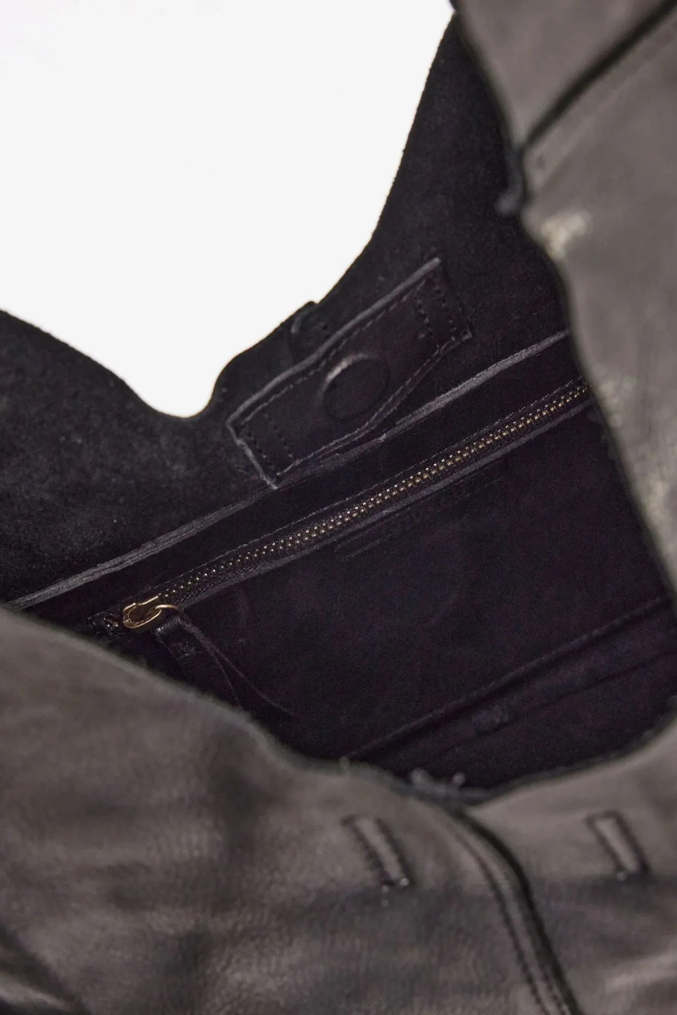 unlined slouchy | black