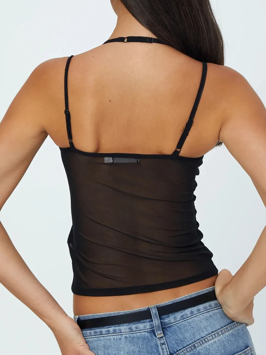 Vanessa Mesh  Halter Top