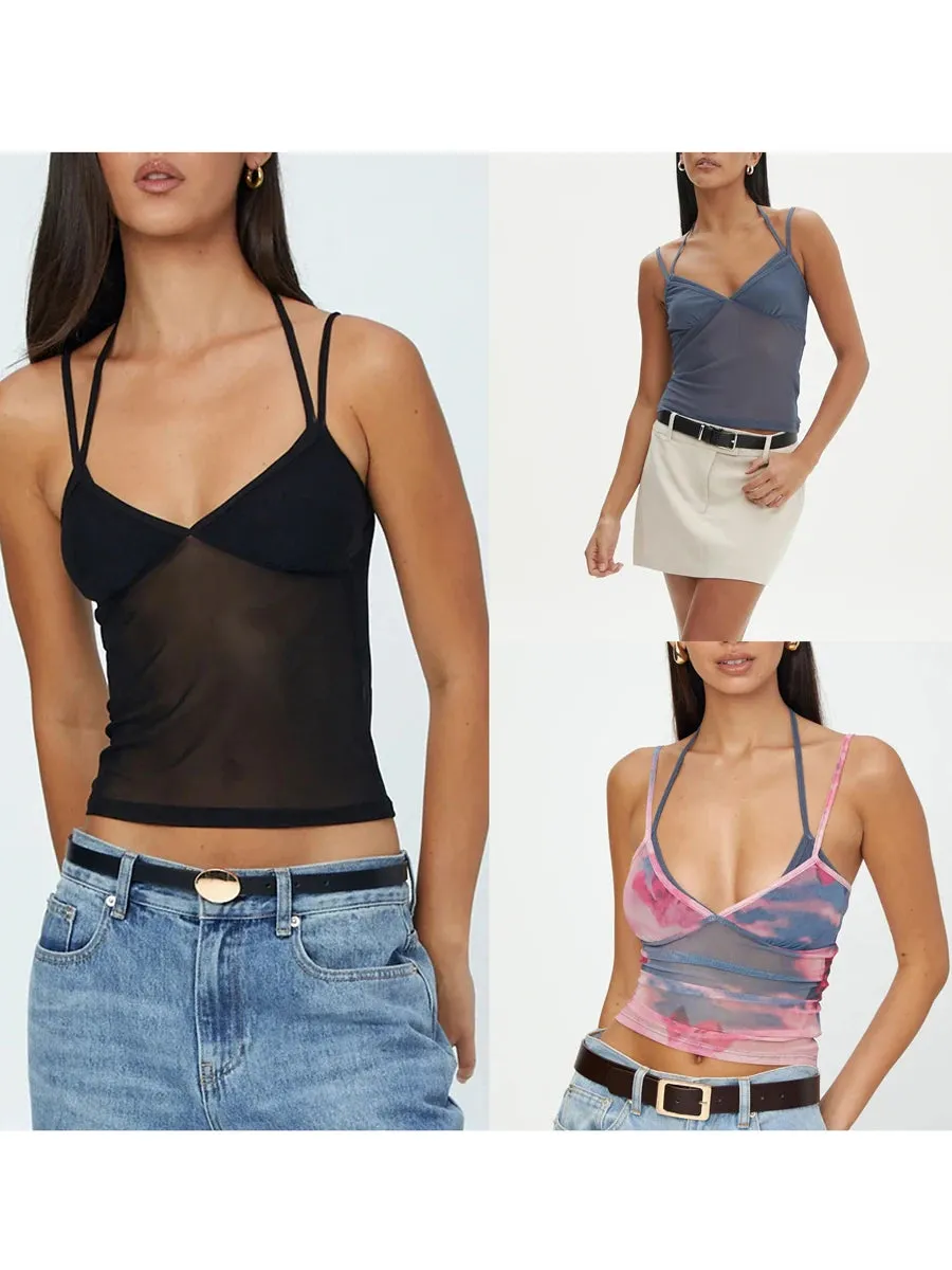 Vanessa Mesh  Halter Top
