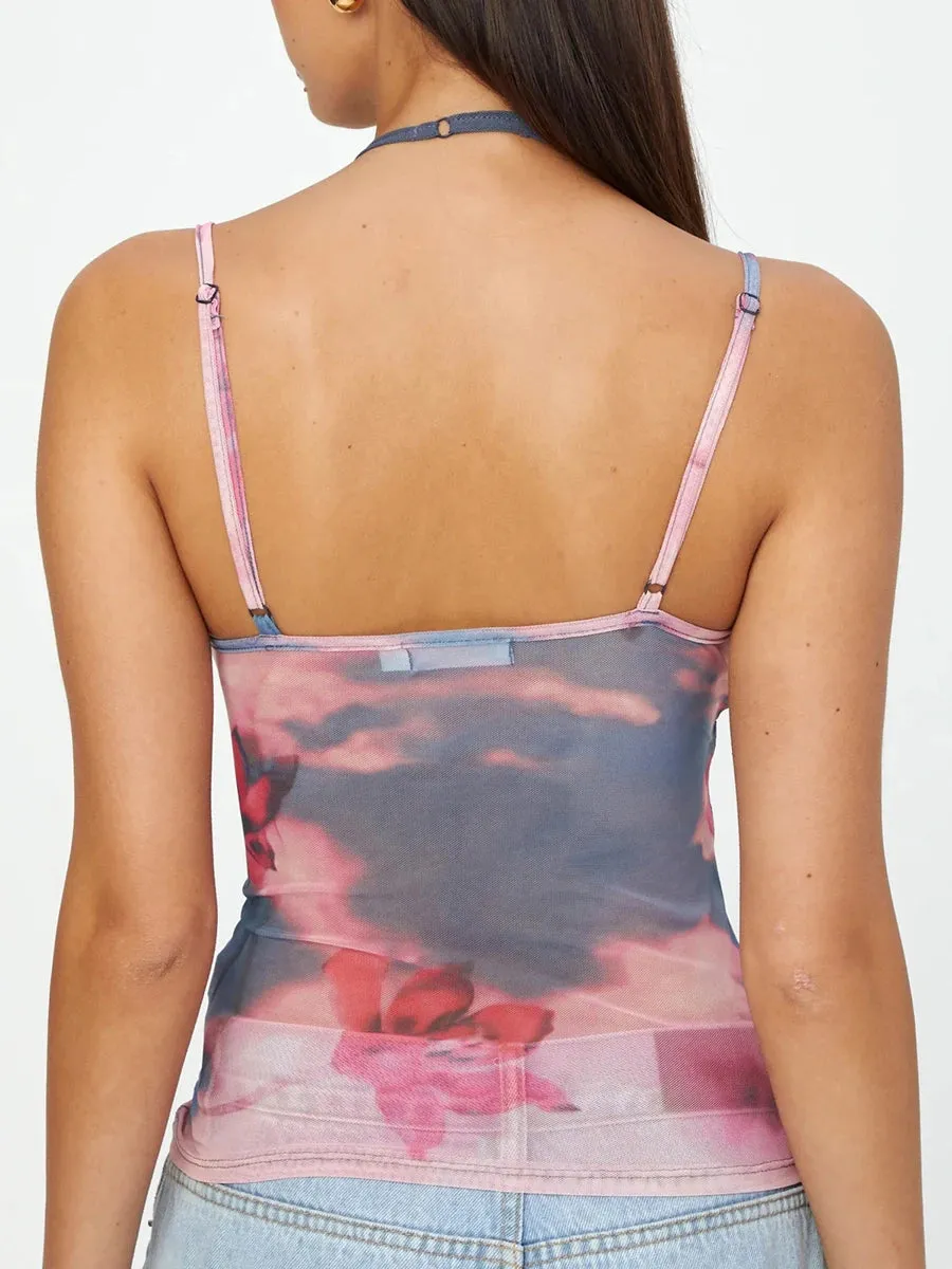 Vanessa Mesh  Halter Top