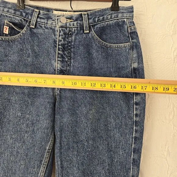 Vintage 80s Guess High Rise Tapered Mom Jeans~28~USA 100% Cotton