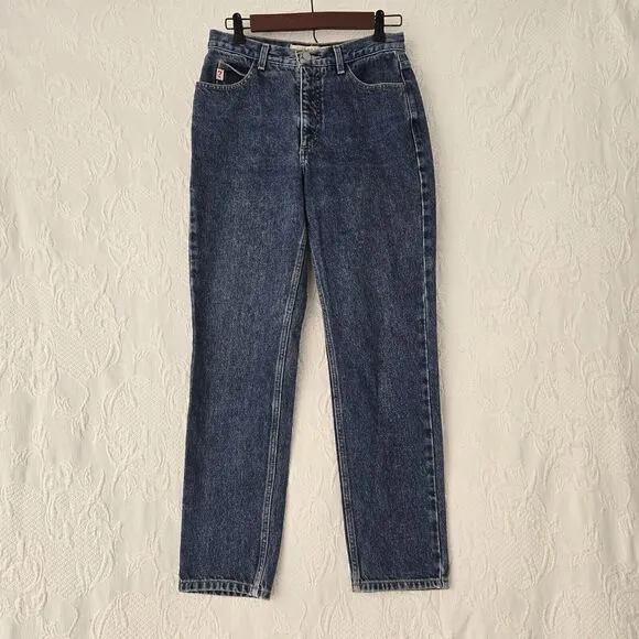 Vintage 80s Guess High Rise Tapered Mom Jeans~28~USA 100% Cotton