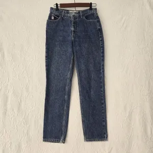 Vintage 80s Guess High Rise Tapered Mom Jeans~28~USA 100% Cotton