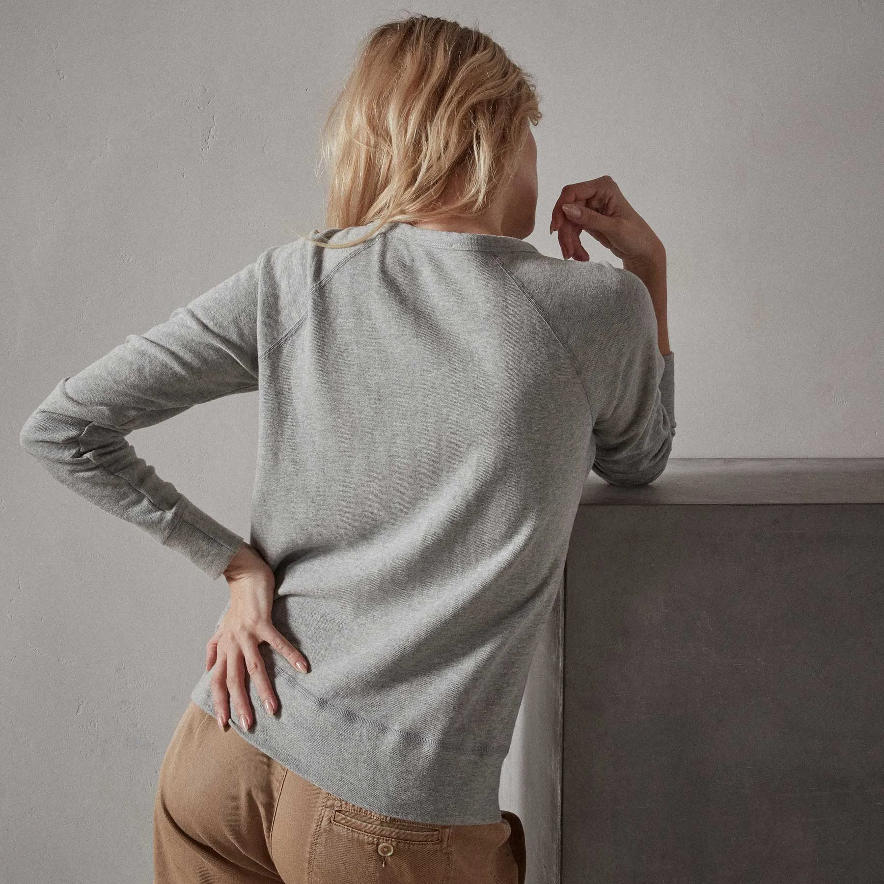 Vintage French Terry Sweatshirt - Heather Grey