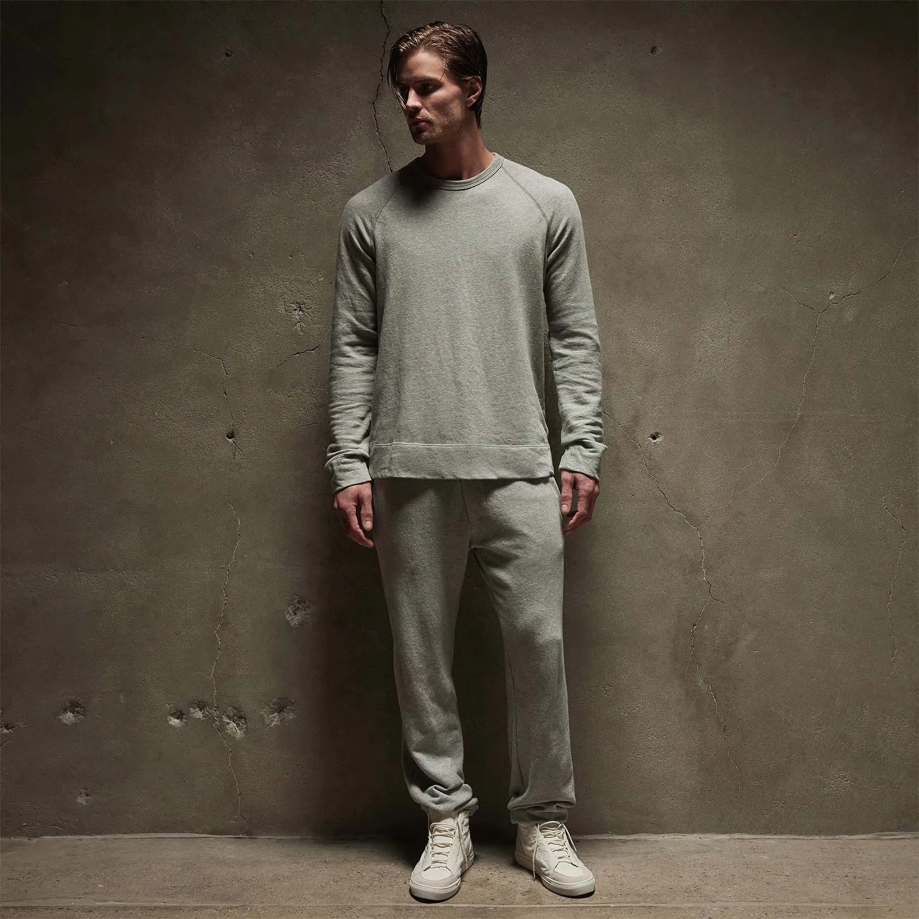 Vintage French Terry Sweatshirt - Heather Grey