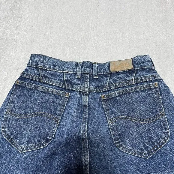 Vintage LEE Jeans Womens‎ 12 Riders High Waist Mom Dark Acid Wash USA