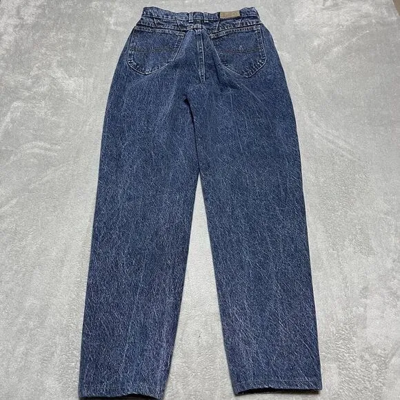 Vintage LEE Jeans Womens‎ 12 Riders High Waist Mom Dark Acid Wash USA