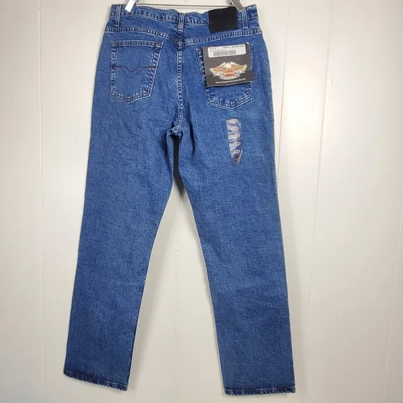 Vintage NWT Harley Davidson straight leg mom jeans 12 regular