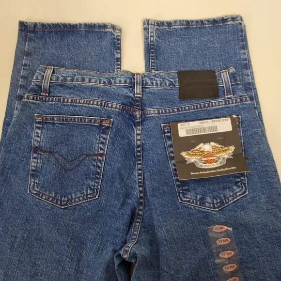Vintage NWT Harley Davidson straight leg mom jeans 12 regular