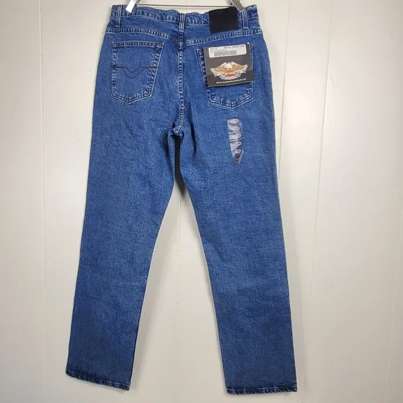 Vintage NWT Harley Davidson straight leg mom jeans 12 regular