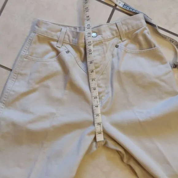 Vintage Ozark Mountain Western Jeans high rise pinch waist cream size 11