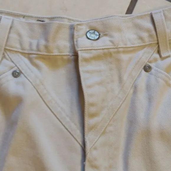 Vintage Ozark Mountain Western Jeans high rise pinch waist cream size 11