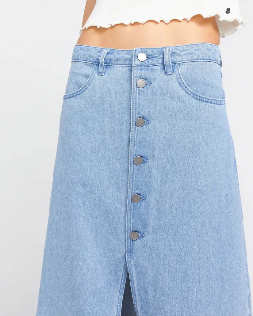 Volcom Chill Trap Denim Skirts