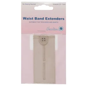 Waistband Extender Button For Trousers & Skirts Extends 1-2 Inches: Nude
