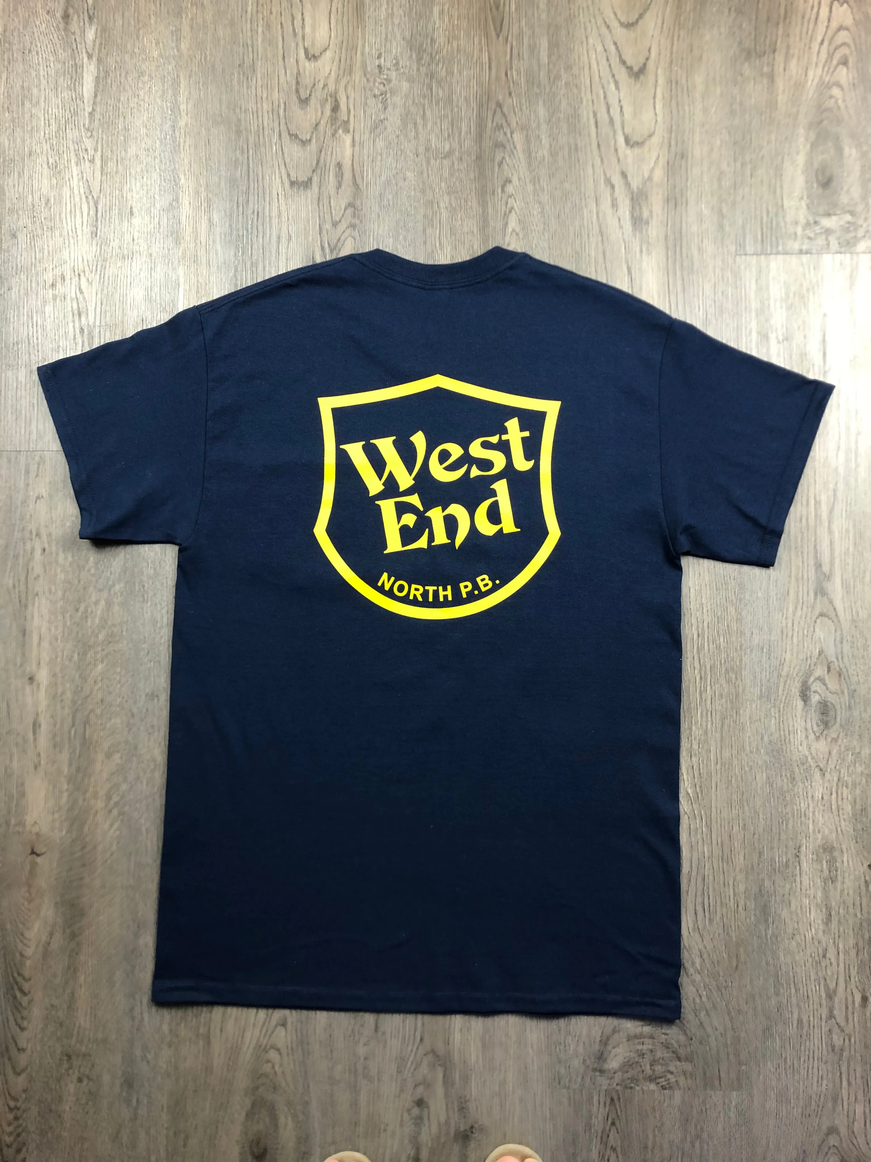 West End Short Sleeve Tee With Pocket - Navy
