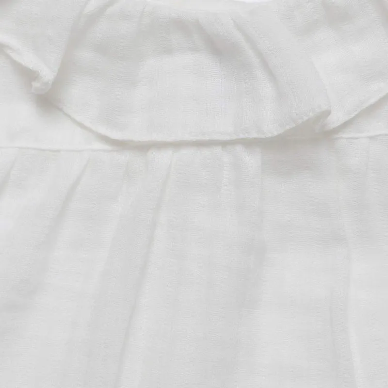 White Blouse with Floral Bloomers Set