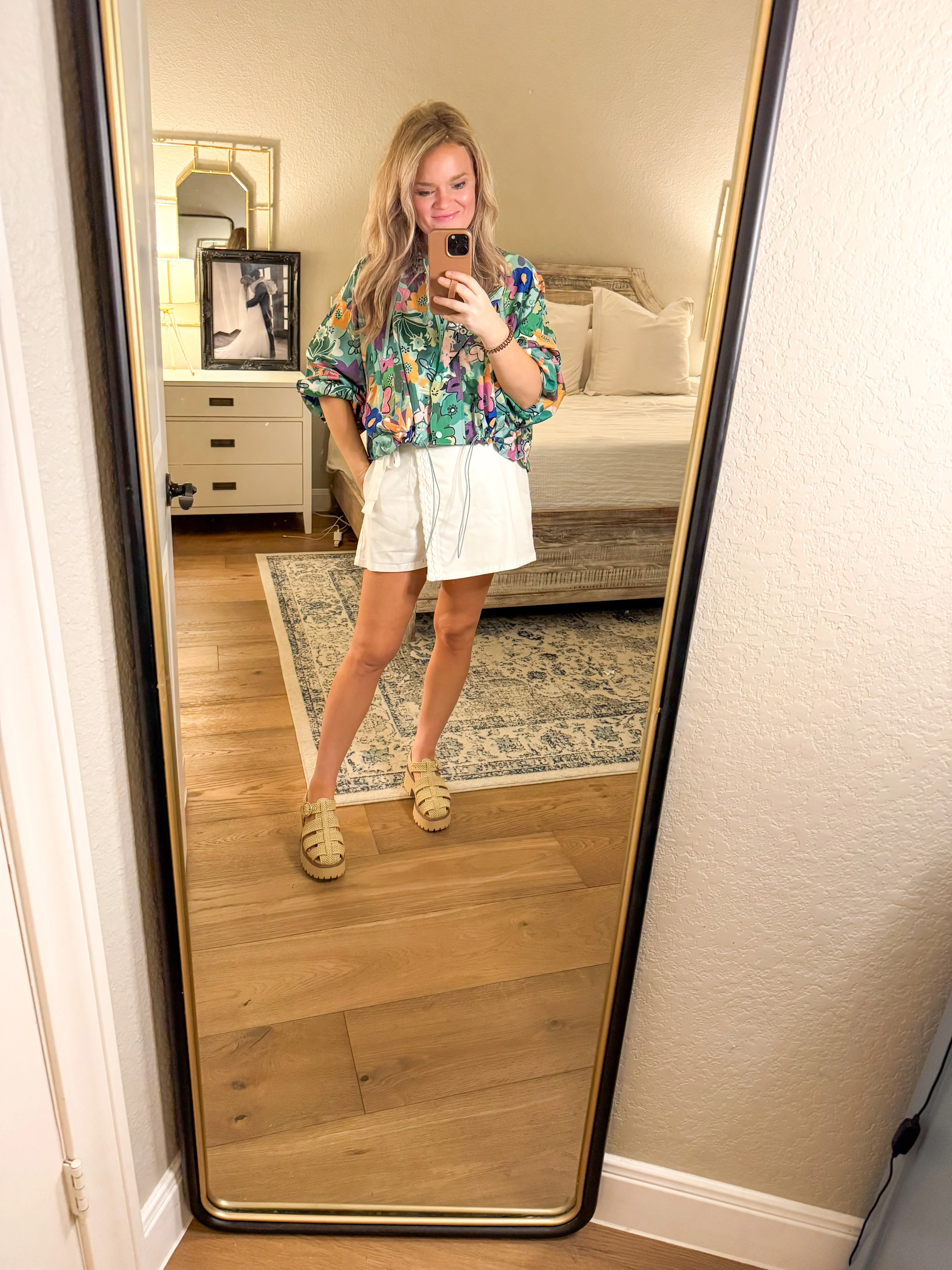 White Braided Skort