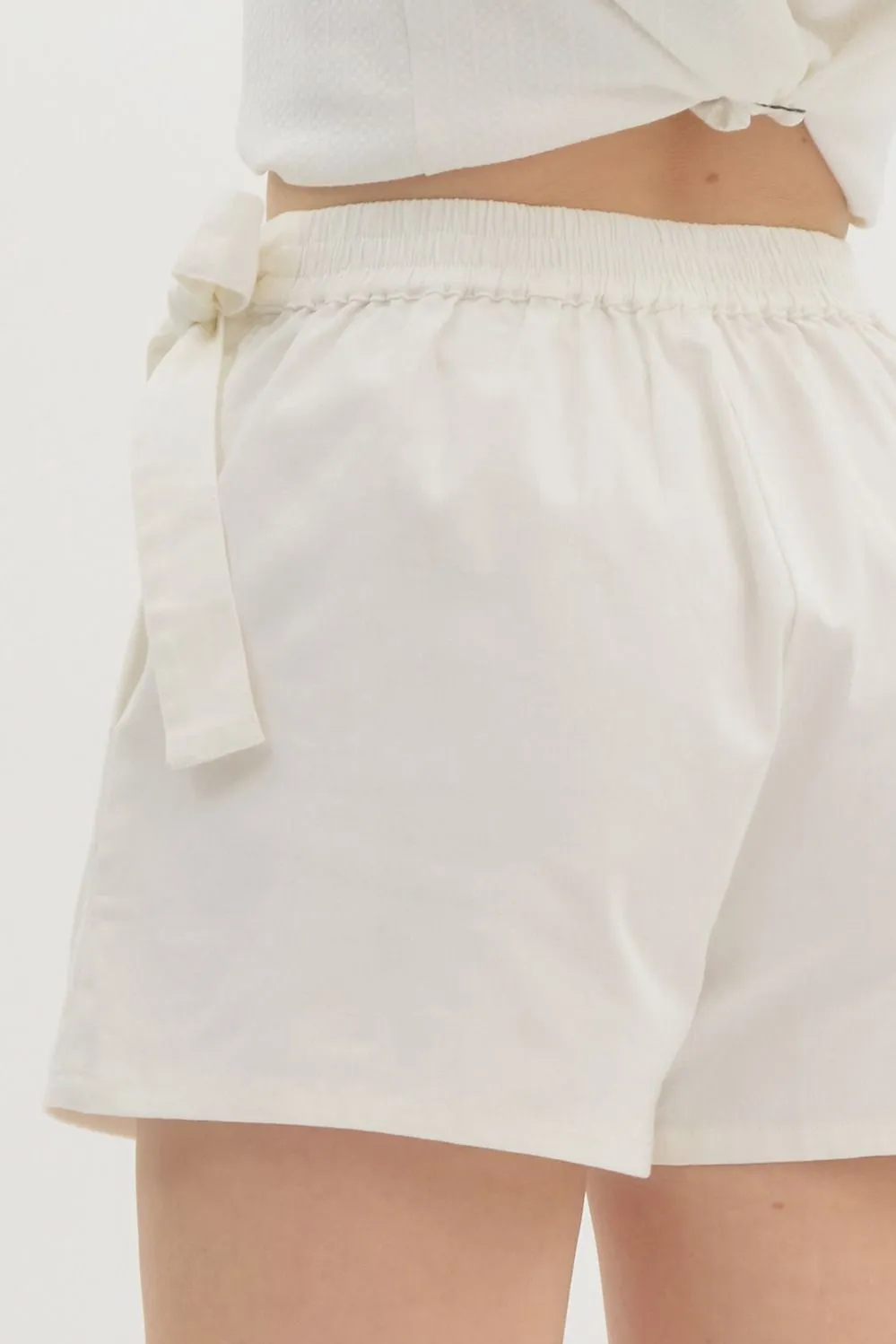 White Braided Skort