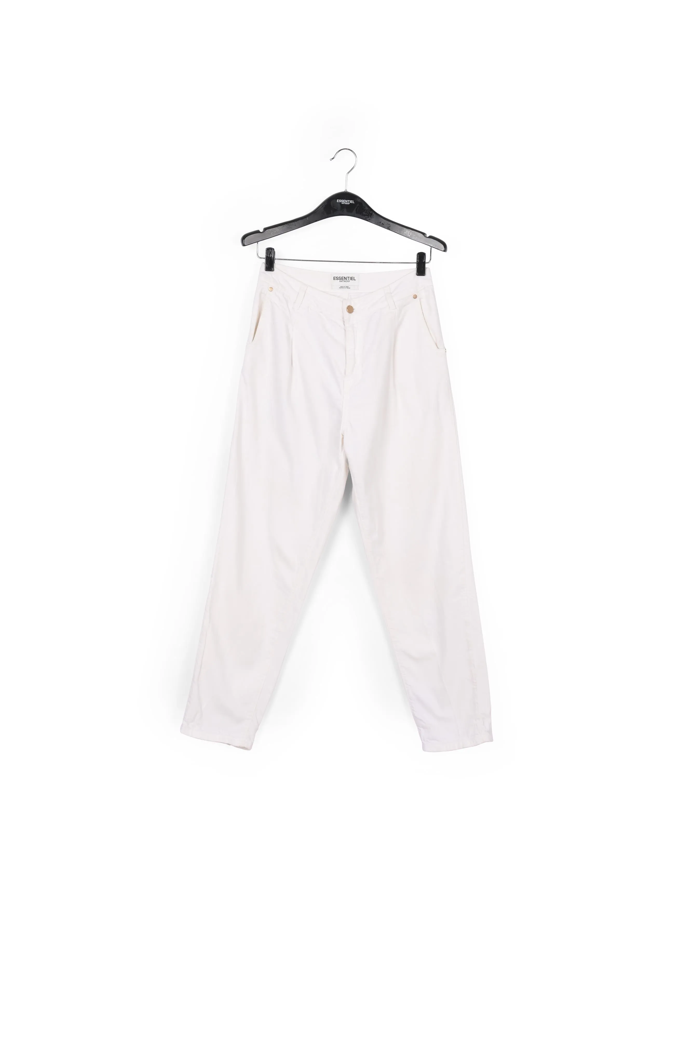 White denim boyfriend jeans