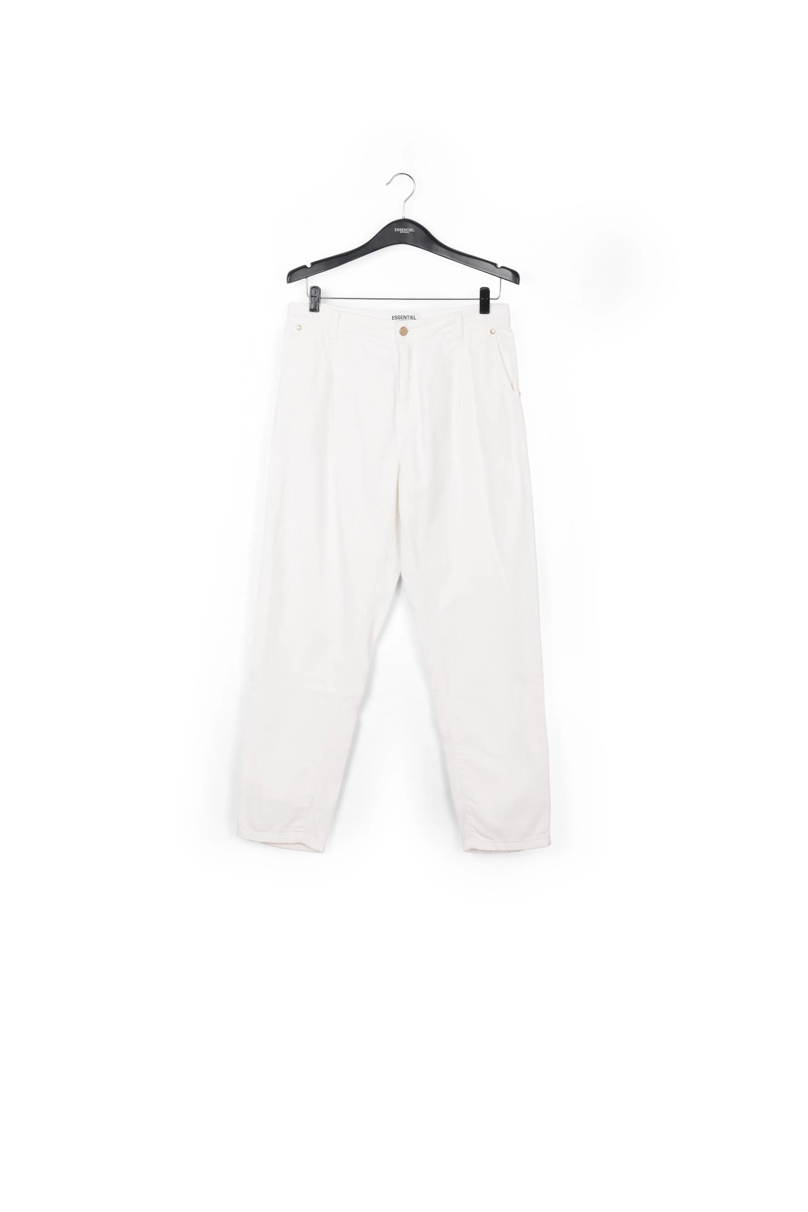 White denim boyfriend jeans