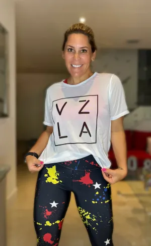 White Mesh Vzla Tshirt
