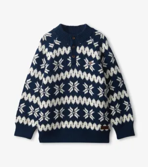 Winter Knit Mock Neck Sweater