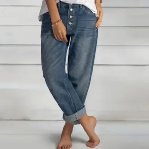 Women's High-Waisted Boyfriend Jeans | Relaxed Fit