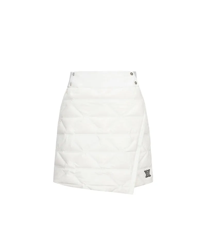Women's Quilting Point Tube Down Skirt - Ivory