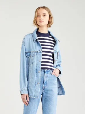 Women's Striped Navy Blue Crew Neck Sweater