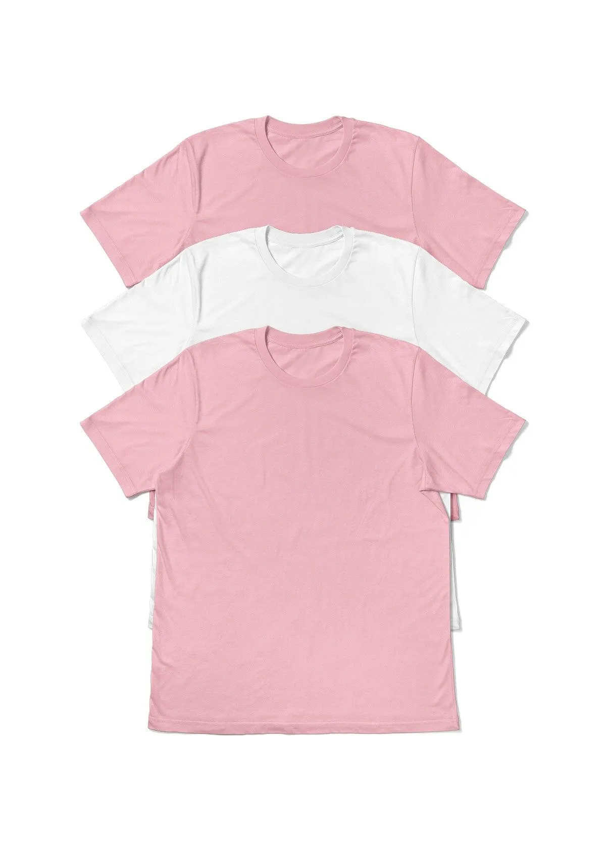 Women's T-Shirt Bundle - 3 Pack (Pink & White)