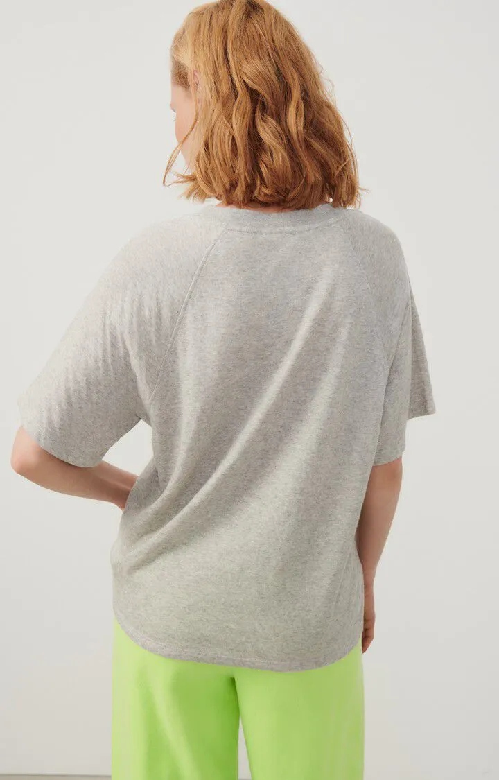 WOMEN'S T-SHIRT RUZY - GRIS CLAIR CHINE
