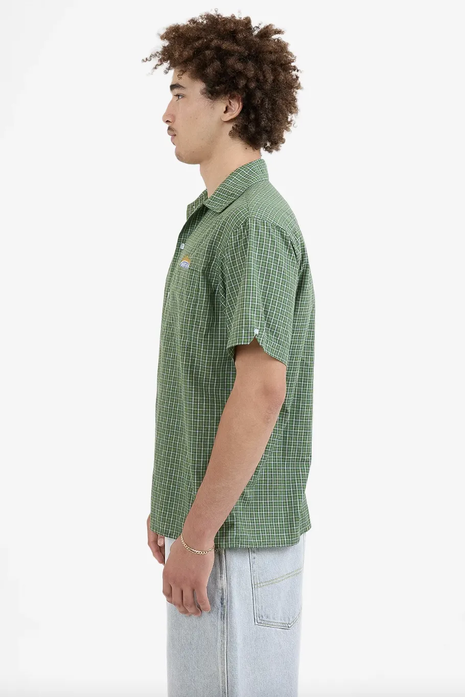 WORSHIP SUPPLIES ETERNAL S/S BUTTON UP SHIRT - ARTICHOKE GREEN