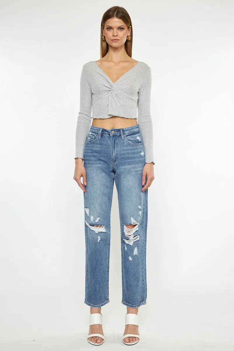 Wrene Ultra High Rise 90's Boyfriend Jeans